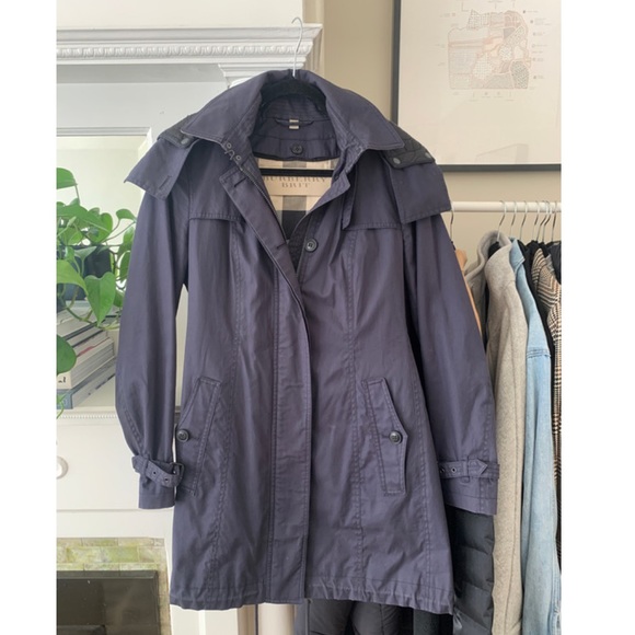 Burberry Brit Navy Fenton Trench - Picture 4 of 9